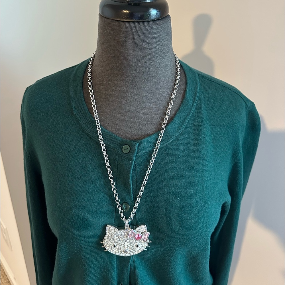 Hello Kitty Rhinestone Pendant Necklace